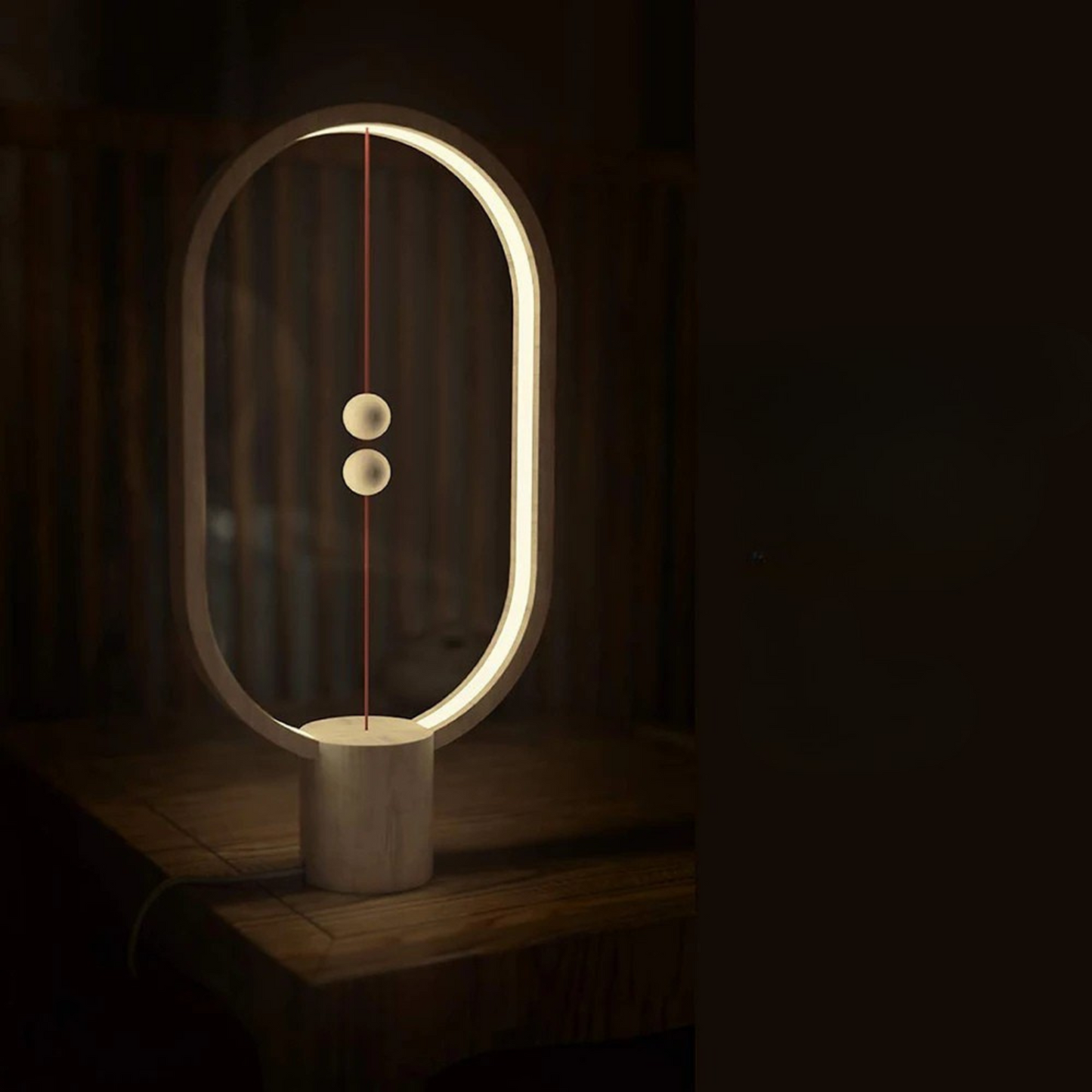 Lampe de chevet design tactile suspension magnétique avec port USB