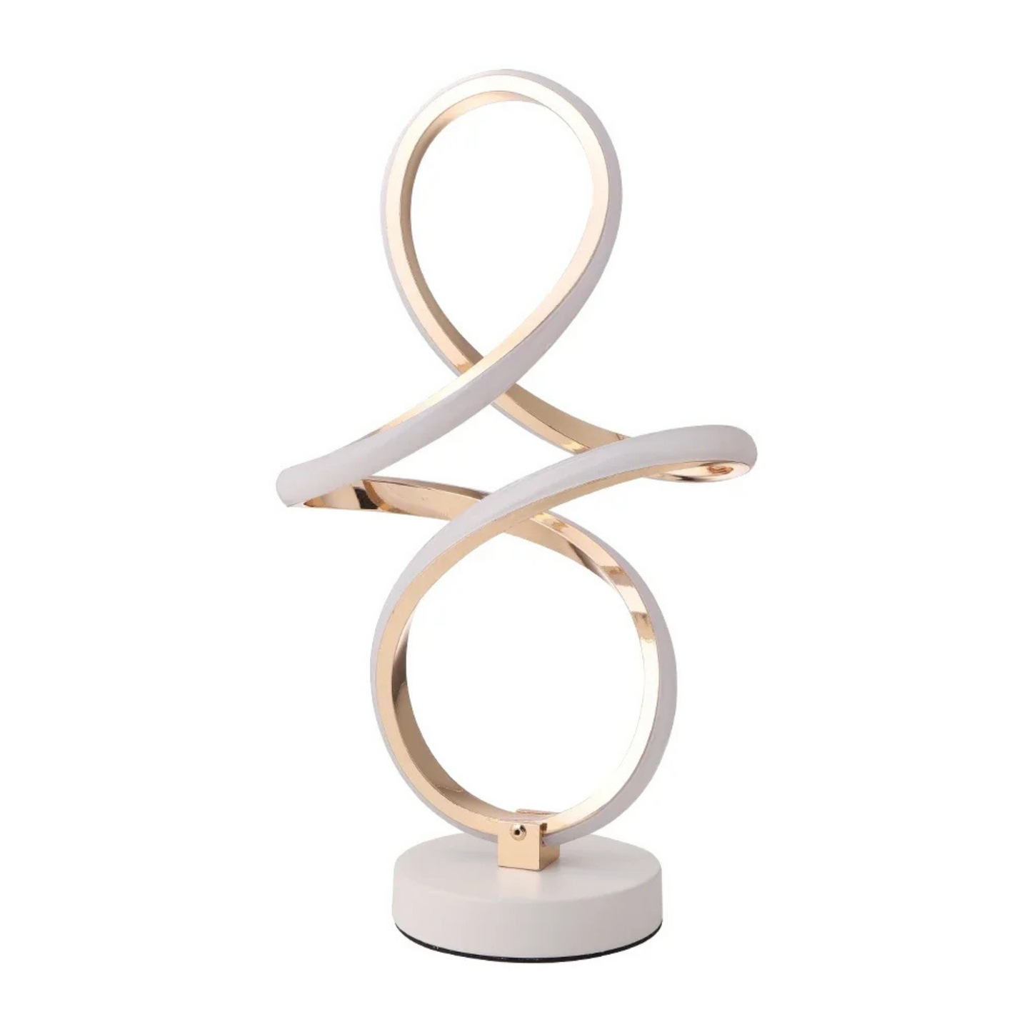 Lampe de chevet design tactile spirale élégance