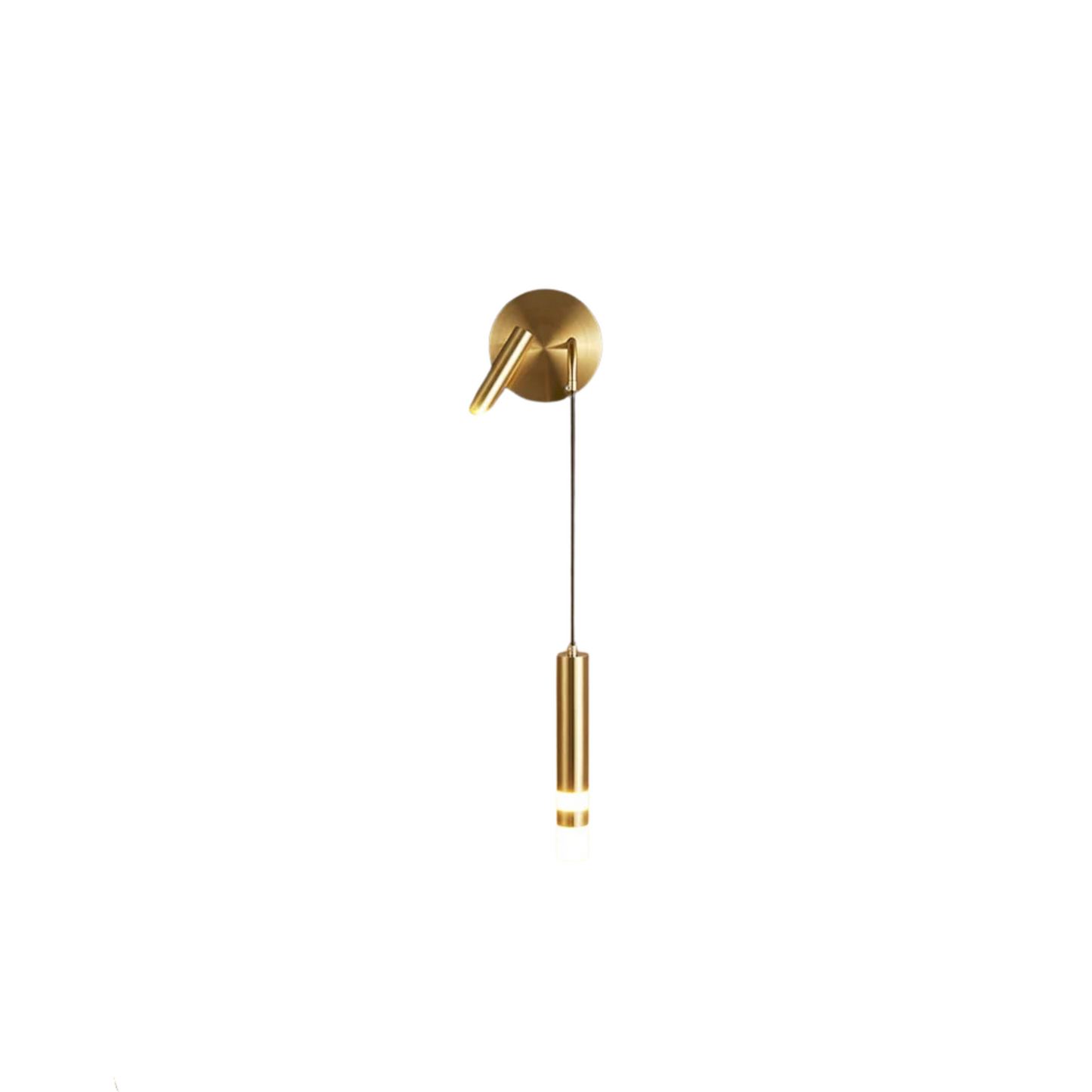 Lampe de chevet murale design en métal à double faisceau lumineux