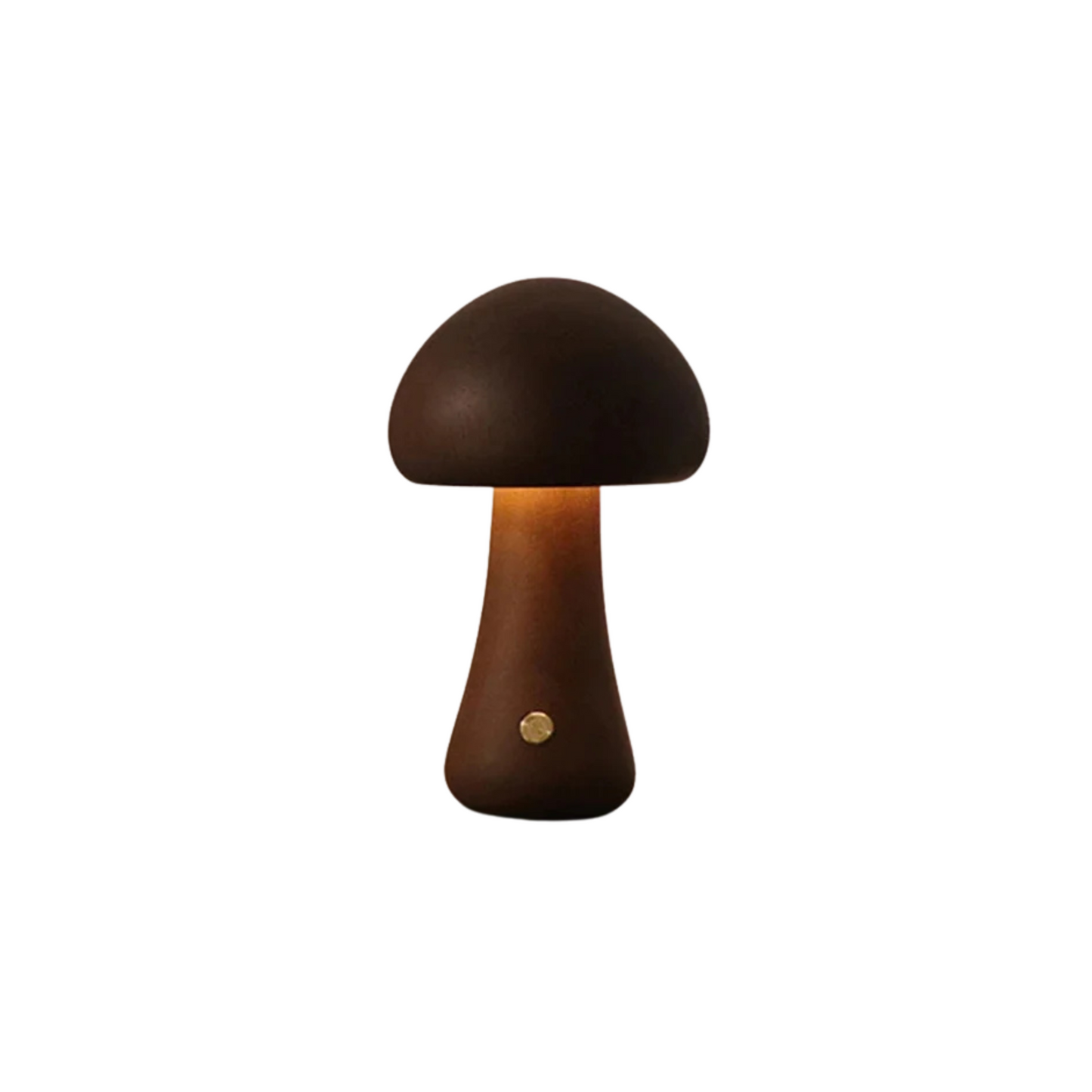 Lampe de chevet en bois sans fil petit champignon