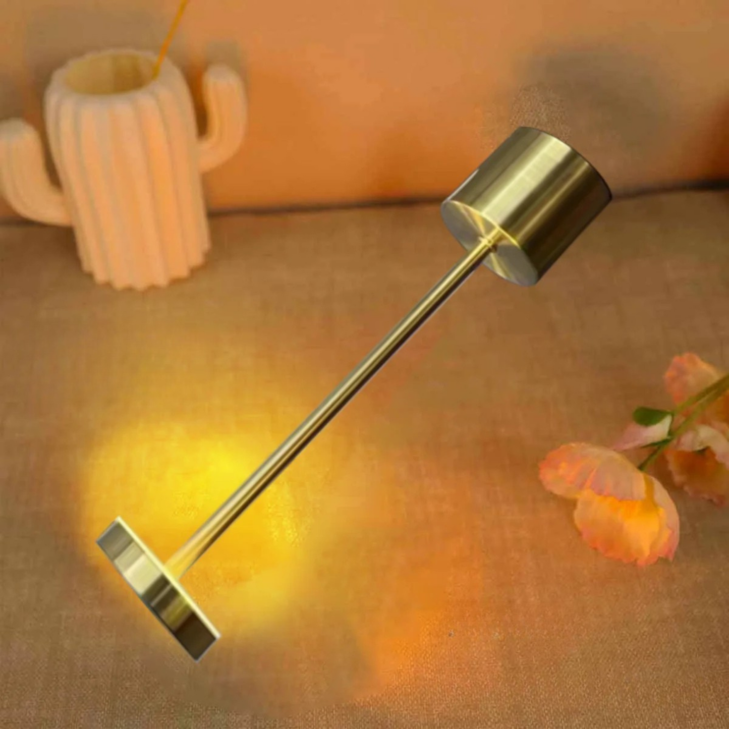 Lampe de chevet tactile rétro en métal