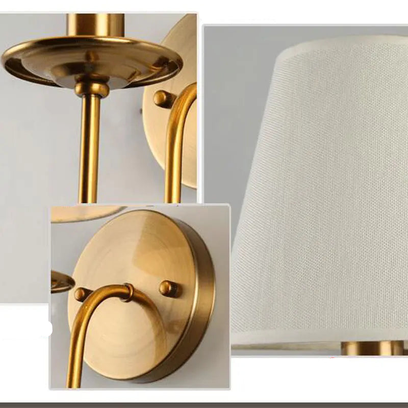 Lampe de chevet murale vintage en métal