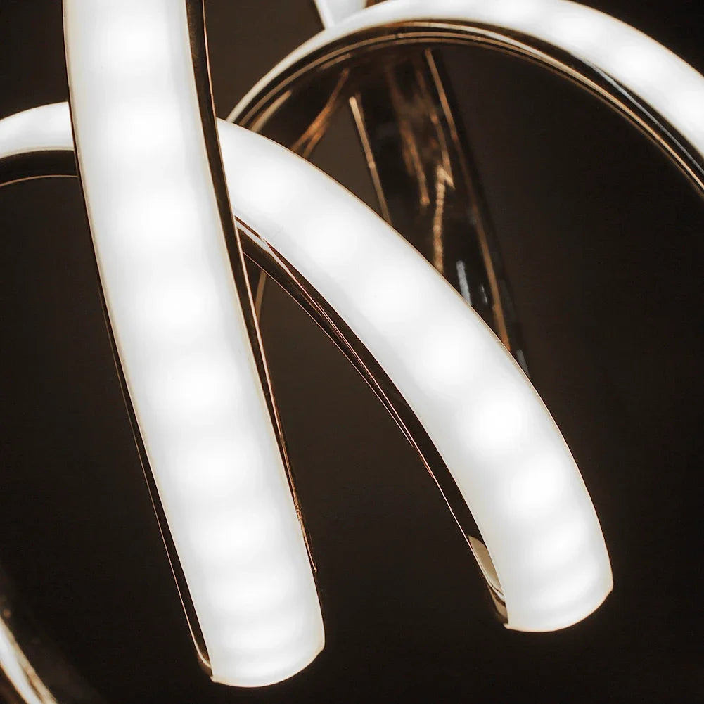 Lampe de chevet design tactile spirale élégance