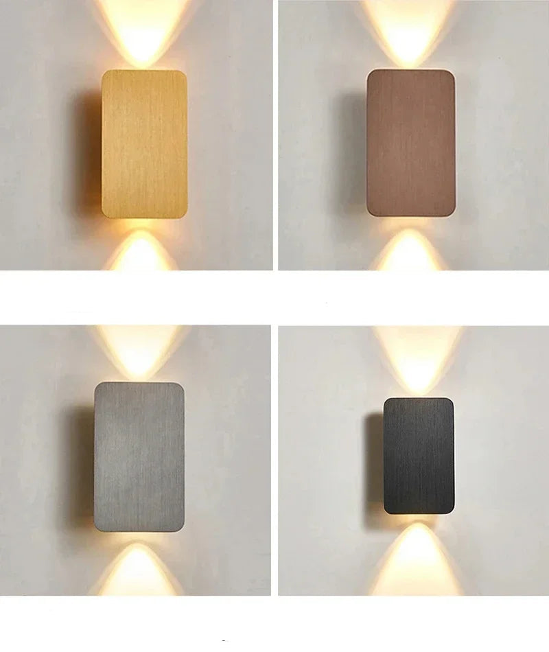 Lampe de chevet murale design en métal à pile