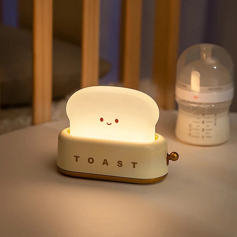 Lampe de chevet enfant sans fil & rechargeable toaster original