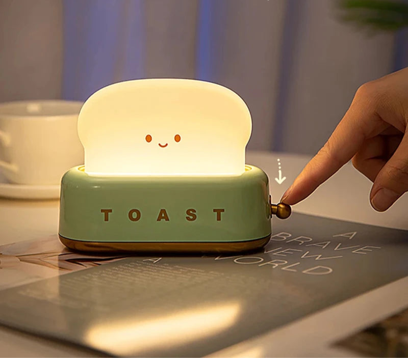 Lampe de chevet enfant sans fil & rechargeable toaster original