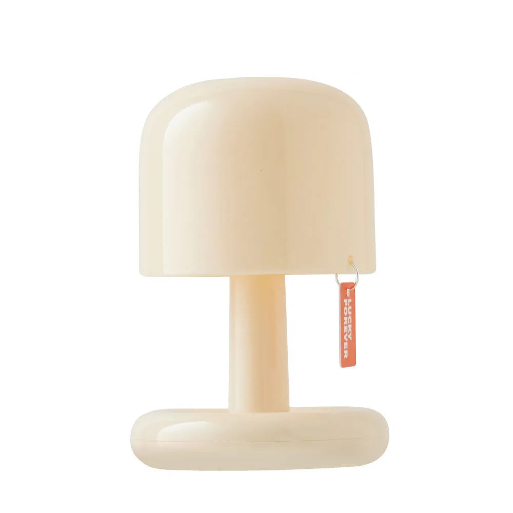 Petite lampe de chevet sans fil rechargeable en forme de champignon