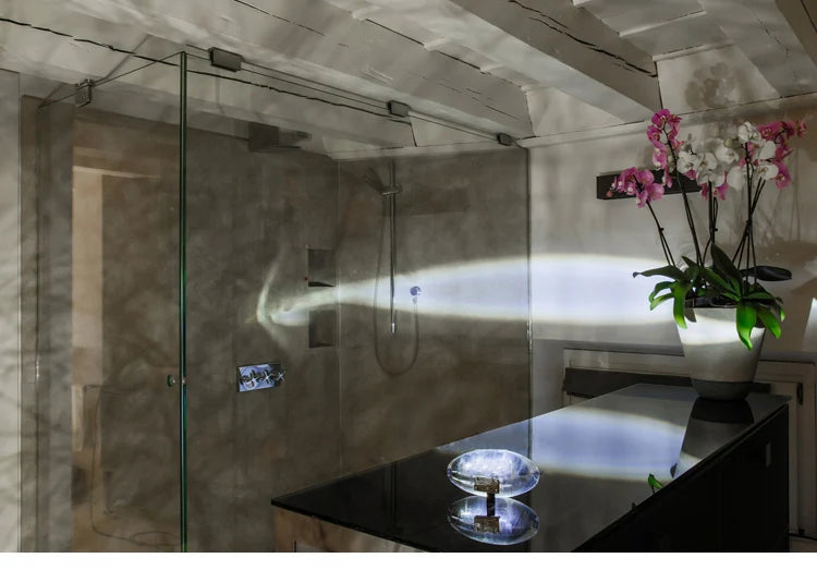 Lampe de chevet design sans fil effet projecteur