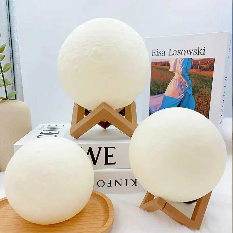 Lampe de chevet design en forme de lune