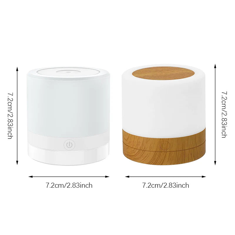 Lampe de chevet tactile portable sans fil rechargeable