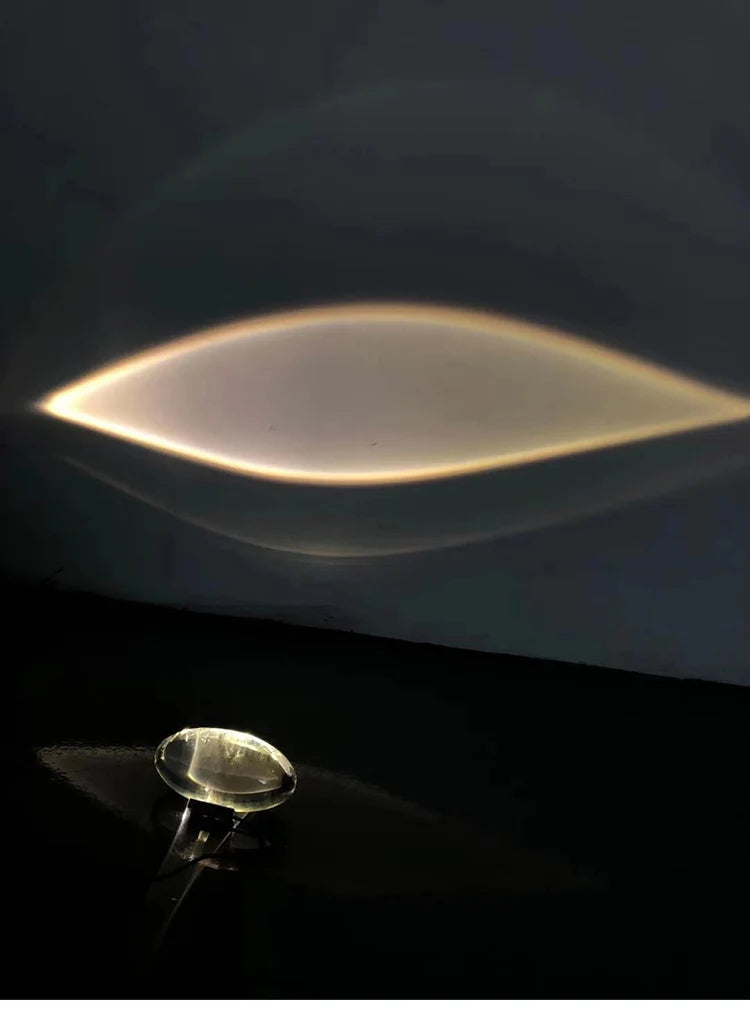Lampe de chevet design sans fil effet projecteur