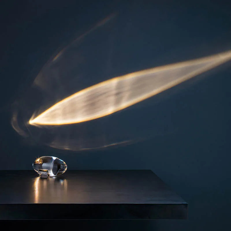 Lampe de chevet design sans fil effet projecteur