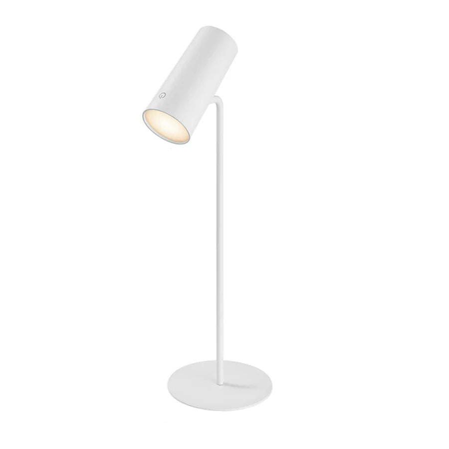 Petite lampe de chevet tactile sans fil rechargeable à tête rotative