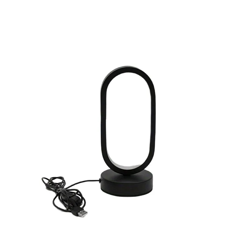Lampe de chevet design tactile en forme ovale