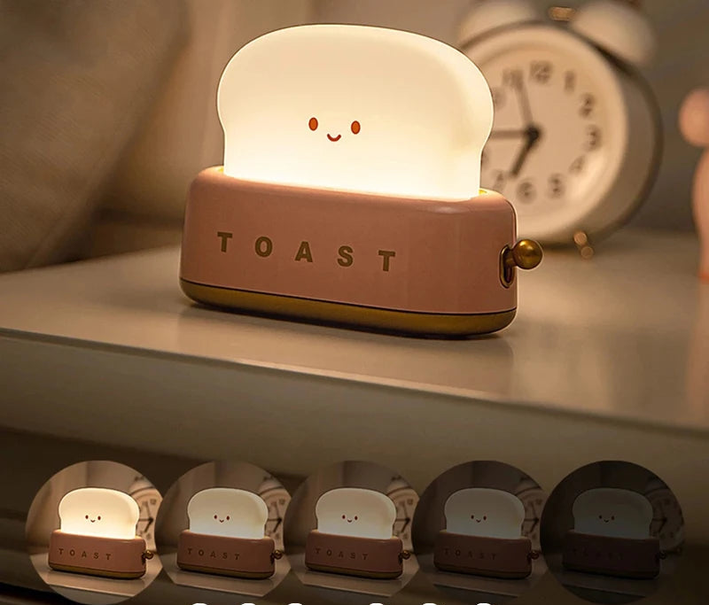 Lampe de chevet enfant sans fil & rechargeable toaster original