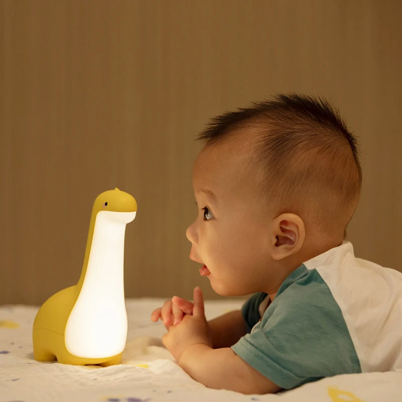 Lampe de chevet enfant tactile rechargeable en forme de dinosaure