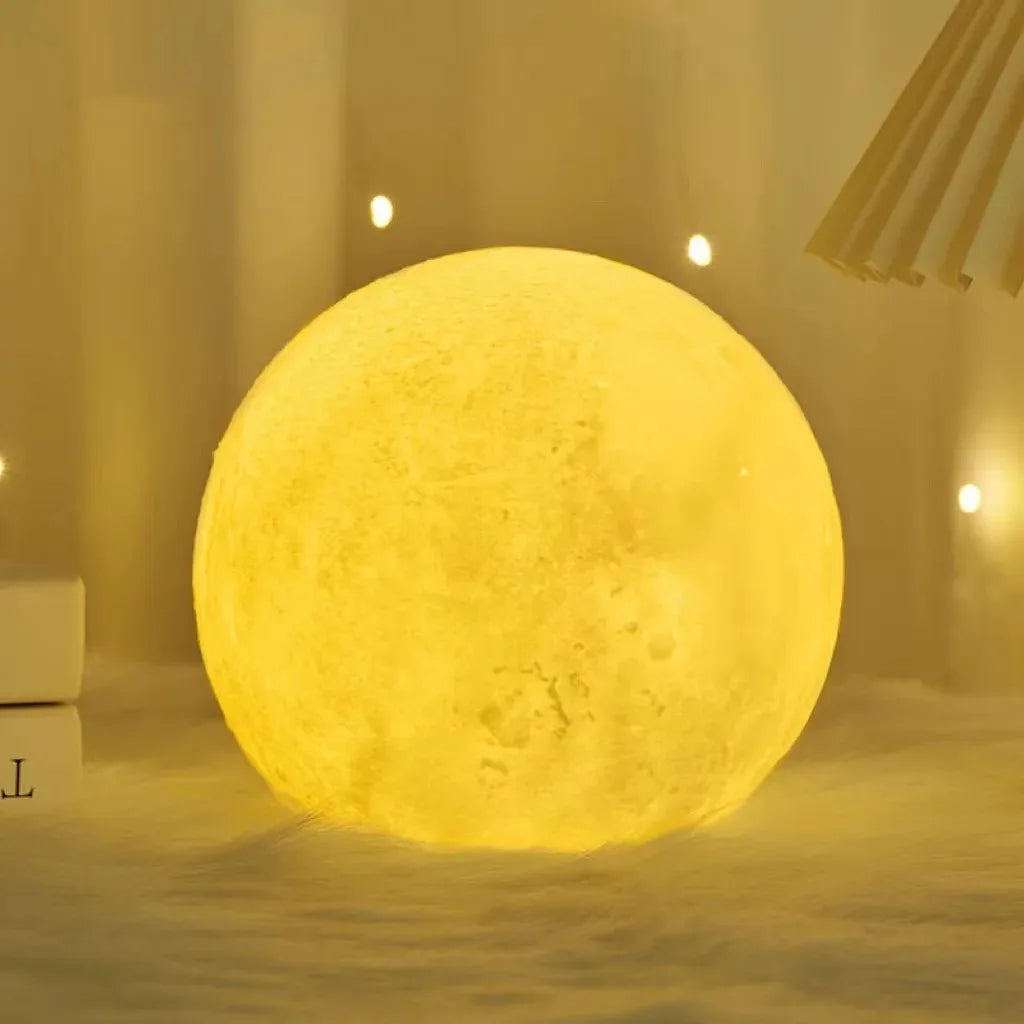 Lampe de chevet design en forme de lune