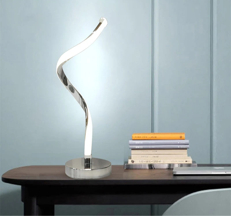 Lampe de chevet design en métal tactile & rechargeable