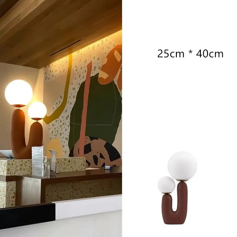 Petite lampe de chevet design à double tête