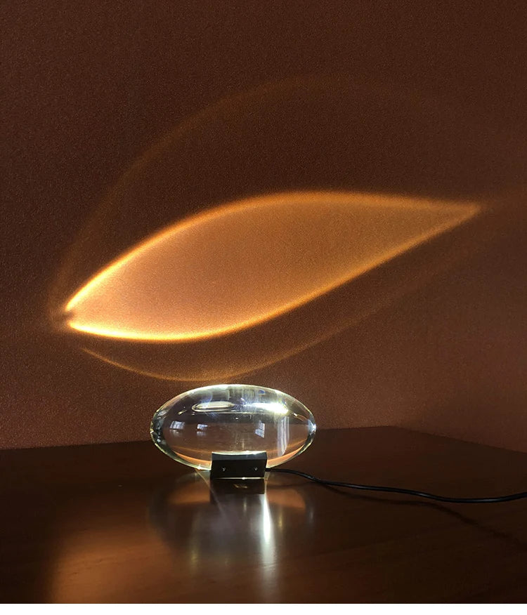 Lampe de chevet design sans fil effet projecteur