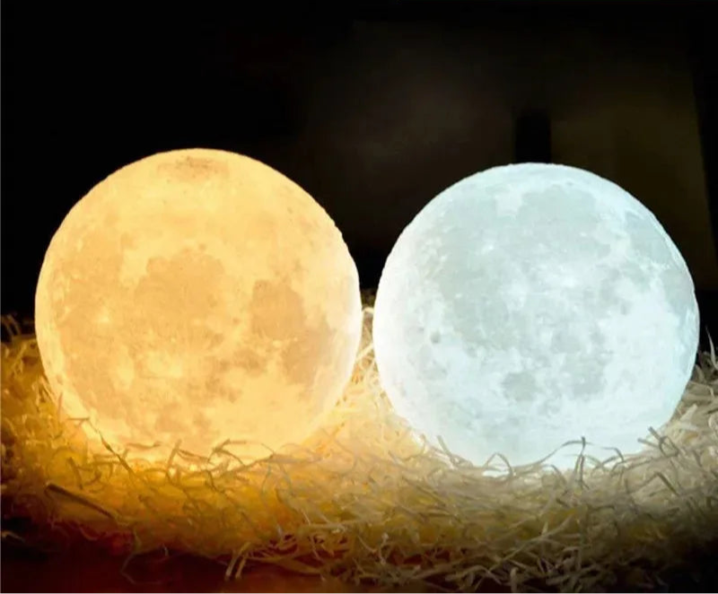 Lampe de chevet design en forme de lune