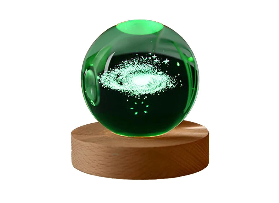 Petite lampe de chevet pour enfant tactile boule de cristal astronomie