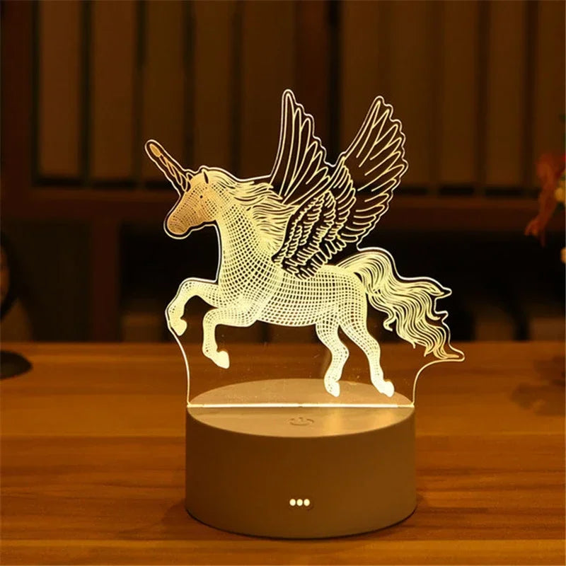 Lampe de chevet pour enfant 3D.