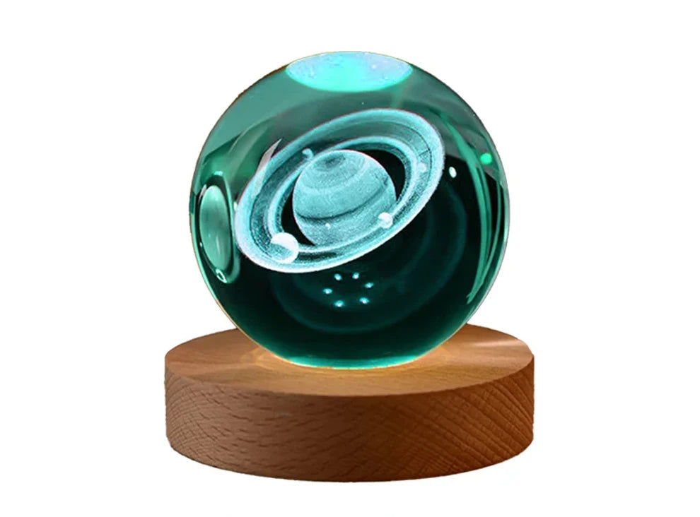 Petite lampe de chevet pour enfant tactile boule de cristal astronomie