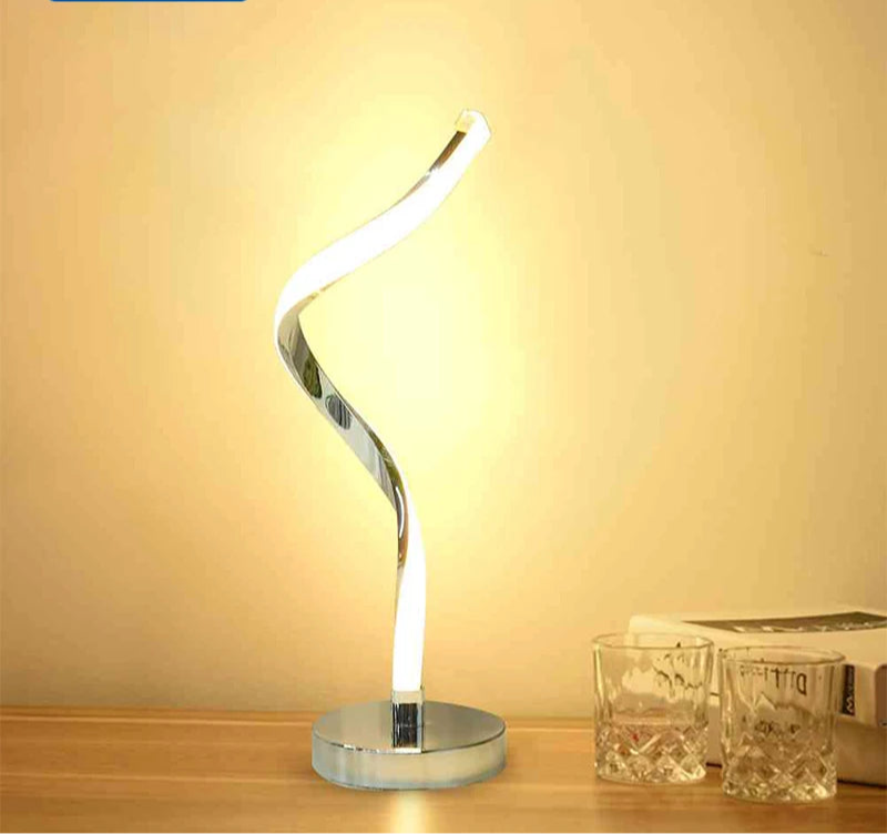 Lampe de chevet design en métal tactile & rechargeable