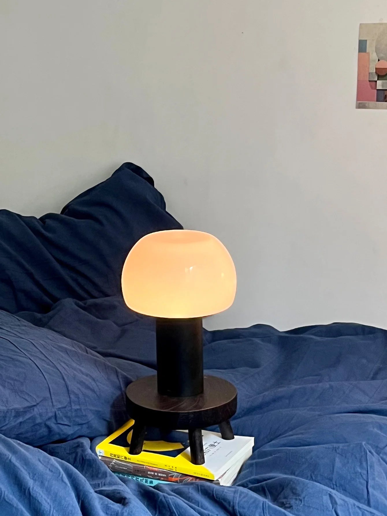 Petite lampe de chevet champignon sans fil rechargeable