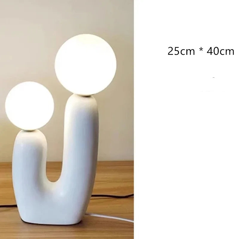 Petite lampe de chevet design à double tête