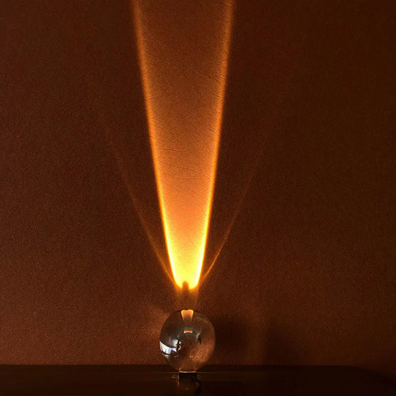 Lampe de chevet design sans fil effet projecteur
