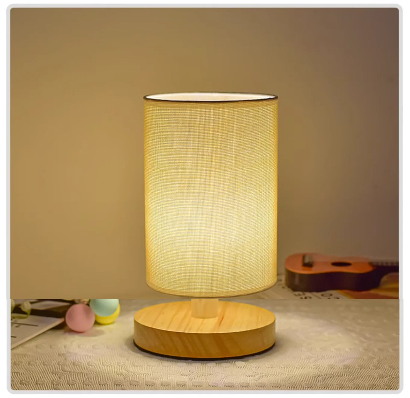 Lampe de chevet en bois scandinave