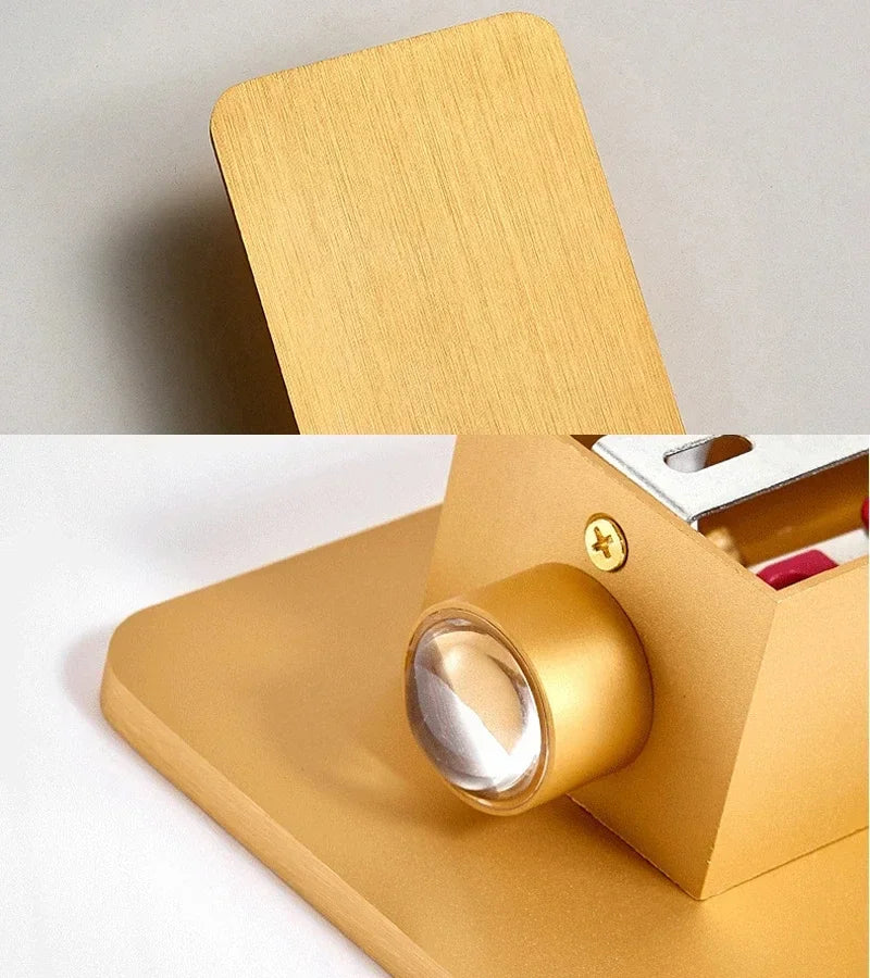 Lampe de chevet murale design en métal à pile