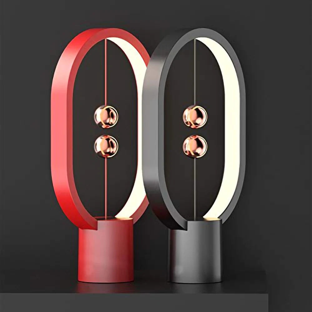 Lampe de chevet design tactile suspension magnétique avec port USB