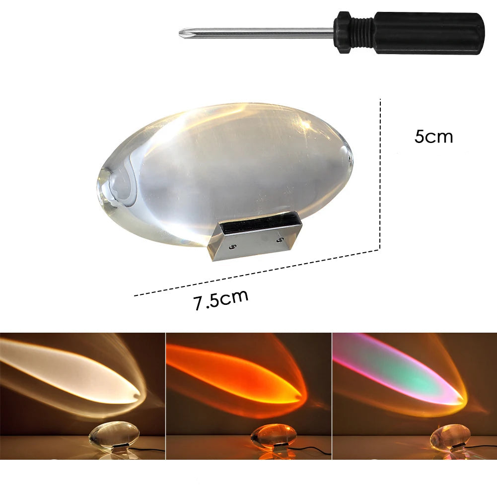 Lampe de chevet design sans fil effet projecteur