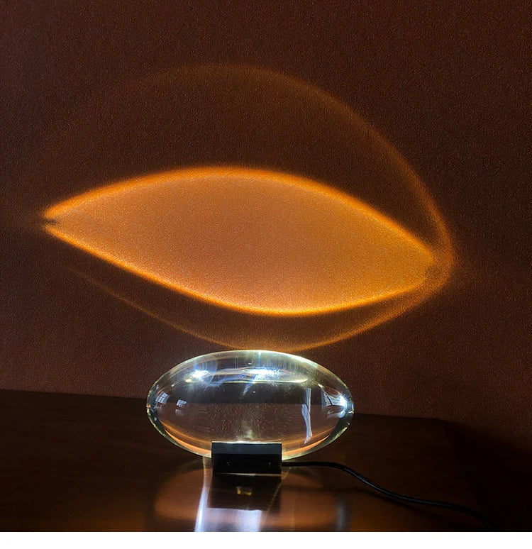 Lampe de chevet design sans fil effet projecteur