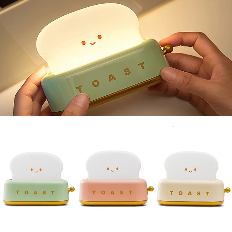 Lampe de chevet enfant sans fil & rechargeable toaster original