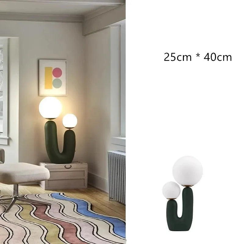 Petite lampe de chevet design à double tête