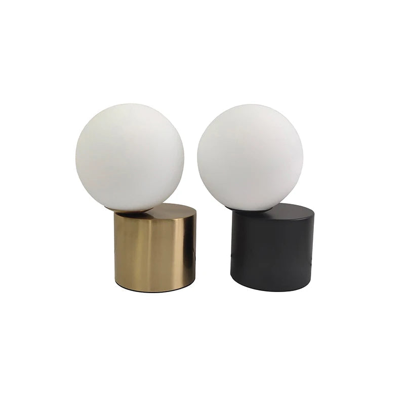Lampe de chevet design sans fil en forme de boule
