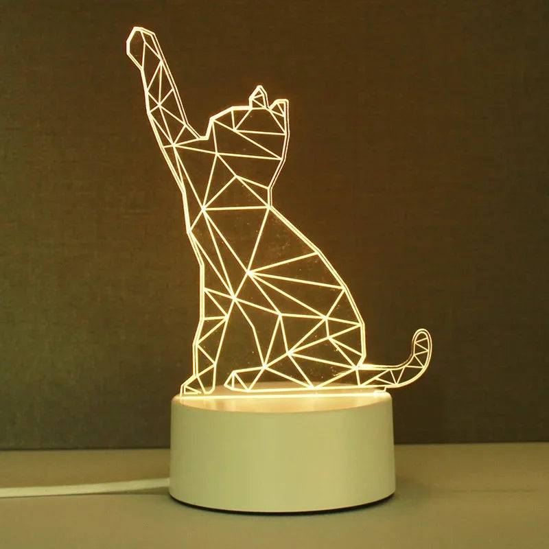 Lampe de chevet pour enfant 3D.