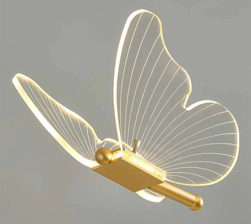 Lampe de chevet design papillon 3D