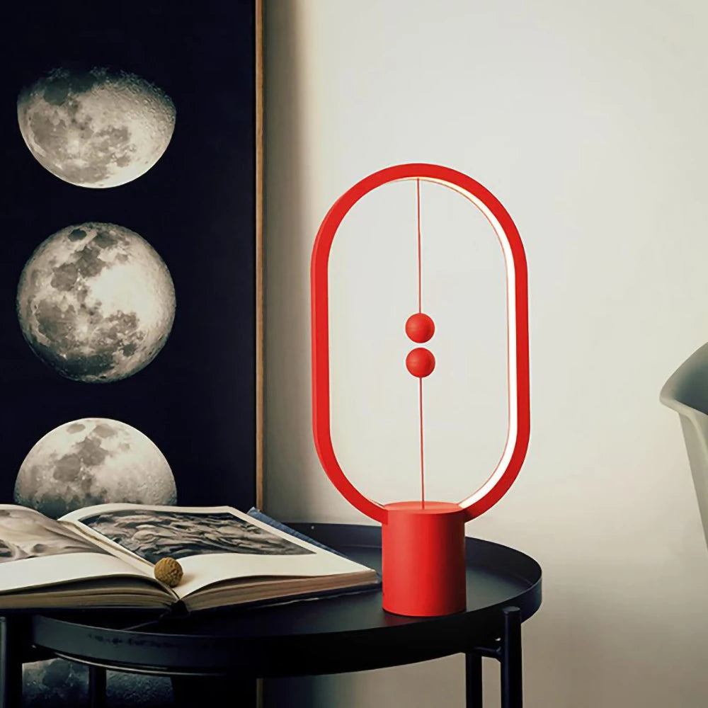 Lampe de chevet design tactile suspension magnétique avec port USB