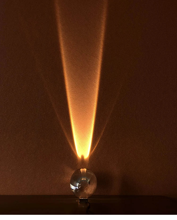 Lampe de chevet design sans fil effet projecteur