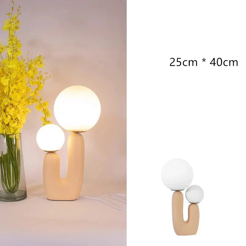 Petite lampe de chevet design à double tête