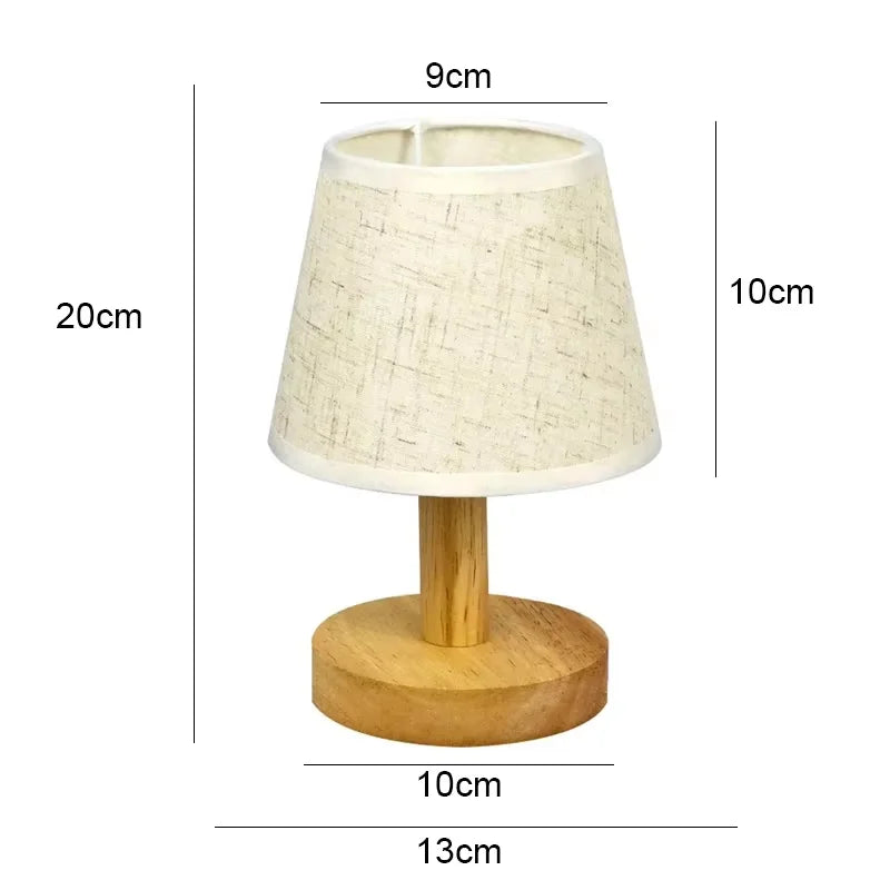 Lampe de chevet en bois scandinave en forme d'éventail