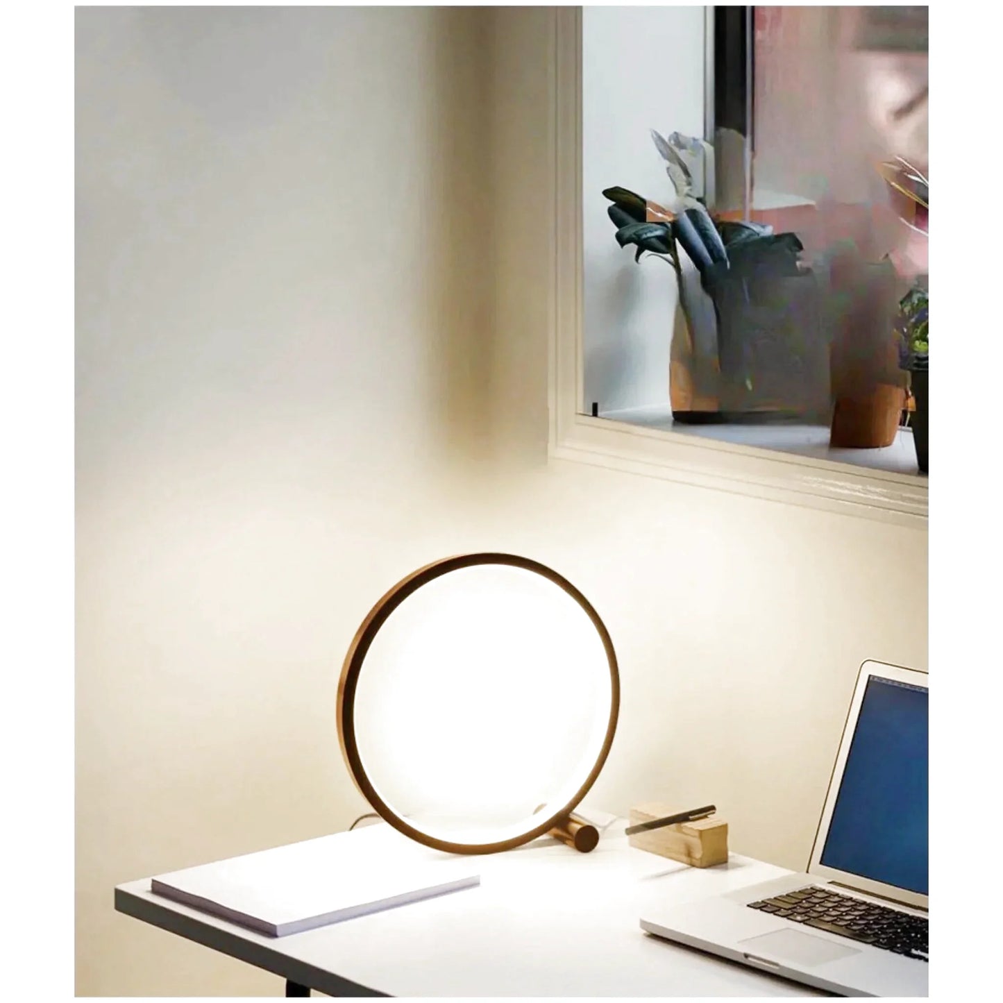 Lampe de chevet design cercle lumineux