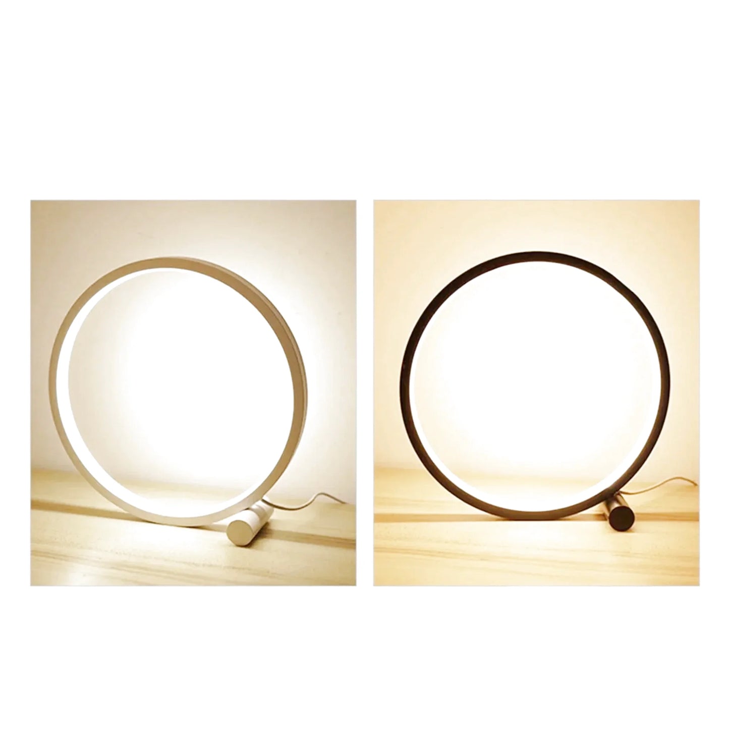 Lampe de chevet design cercle lumineux