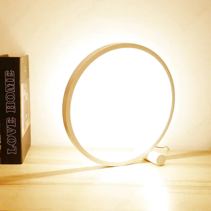 Lampe de chevet design cercle lumineux