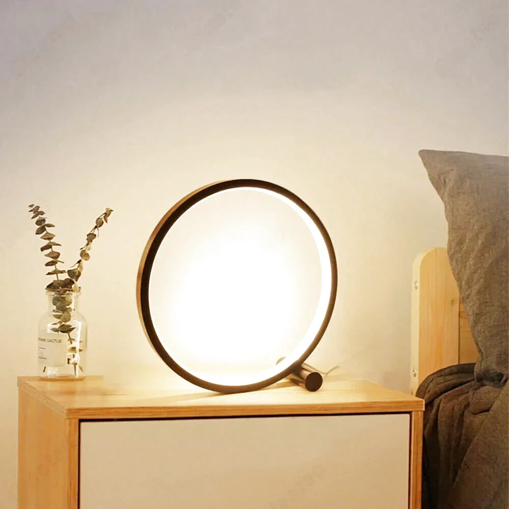 Lampe de chevet design cercle lumineux